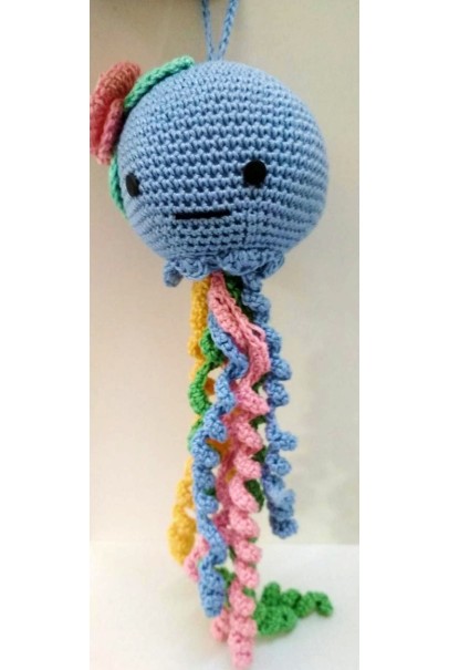 Amigurumi Soft Toy- Handmade Crochet- Octopus (Blue) Amigurumi Soft Toy- Handmade Crochet- Octopus (Blue)